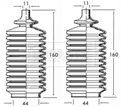 Пыльник, рулевое управление BORG & BECK купить