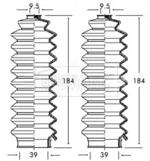 Пыльник, рулевое управление BORG & BECK купить