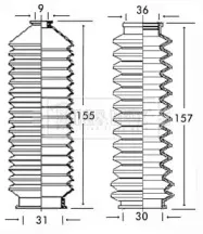 Пыльник, рулевое управление BORG & BECK купить