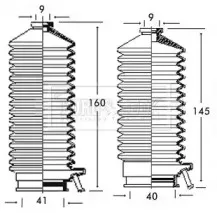 Пыльник, рулевое управление BORG & BECK купить