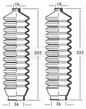 Пыльник, рулевое управление BORG & BECK купить