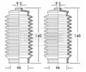 Пыльник, рулевое управление BORG & BECK купить