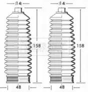 Пыльник, рулевое управление BORG & BECK купить