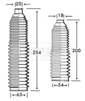 Пыльник, рулевое управление BORG & BECK купить