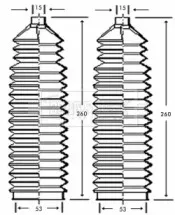 Пыльник, рулевое управление BORG & BECK купить