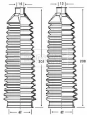 Пыльник, рулевое управление BORG & BECK купить