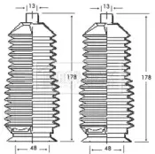 Пыльник, рулевое управление BORG & BECK купить