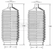 Пыльник, рулевое управление BORG & BECK купить