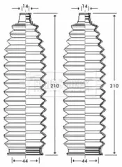 Пыльник, рулевое управление BORG & BECK купить