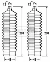 Пыльник, рулевое управление BORG & BECK купить