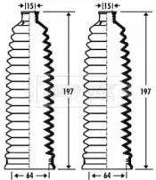 Пыльник, рулевое управление BORG & BECK купить