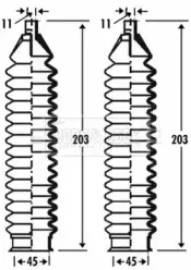 Пыльник, рулевое управление BORG & BECK купить