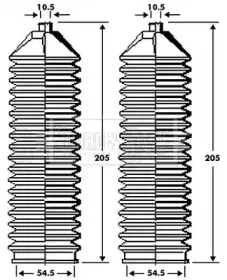 Пыльник, рулевое управление BORG & BECK купить