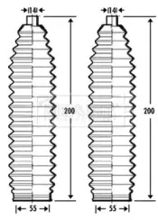 Пыльник, рулевое управление BORG & BECK купить