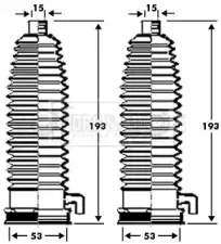 Пыльник, рулевое управление BORG & BECK купить
