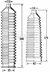 Пыльник, рулевое управление BORG & BECK купить