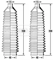 Пыльник, рулевое управление BORG & BECK купить