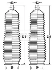 Пыльник, рулевое управление BORG & BECK купить
