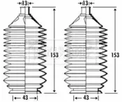 Пыльник, рулевое управление BORG & BECK купить