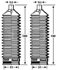 Пыльник, рулевое управление BORG & BECK купить