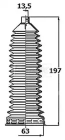 Пыльник, рулевое управление BORG & BECK купить