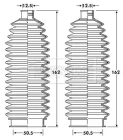 Пыльник, рулевое управление BORG & BECK купить