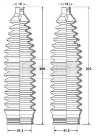 Пыльник, рулевое управление BORG & BECK купить