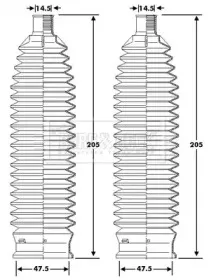 Пыльник, рулевое управление BORG & BECK купить