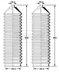 Пыльник, рулевое управление BORG & BECK купить