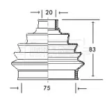 BCB2004 BORG & BECK - Пильовик привідного вала к-т BORG & BECK купить
