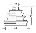 BCB2006 BORG & BECK - Пильовик привідного вала к-т BORG & BECK купить