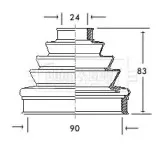 Пыльник, приводной вал BORG & BECK купить