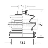 Пыльник, приводной вал BORG & BECK купить