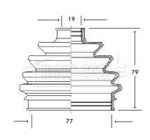 Пыльник, приводной вал BORG & BECK купить
