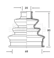 Пыльник, приводной вал BORG & BECK купить