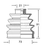 Пыльник, приводной вал BORG & BECK купить