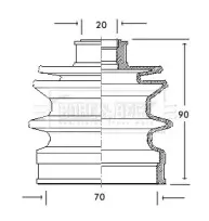 Пыльник, приводной вал BORG & BECK купить