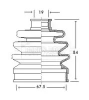 Пыльник, приводной вал BORG & BECK купить