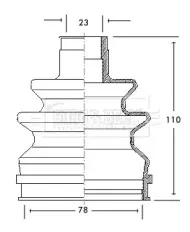 Пыльник, приводной вал BORG & BECK купить