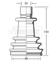 Пыльник, приводной вал BORG & BECK купить