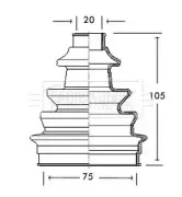 Пыльник, приводной вал BORG & BECK купить