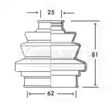 Пыльник, приводной вал BORG & BECK купить