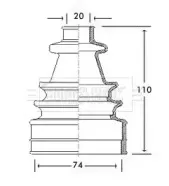 Пыльник, приводной вал BORG & BECK купить