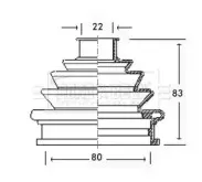 Пыльник, приводной вал BORG & BECK купить
