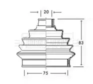 Пыльник, приводной вал BORG & BECK купить