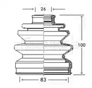 Пыльник, приводной вал BORG & BECK купить