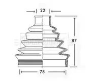 Пыльник, приводной вал BORG & BECK купить