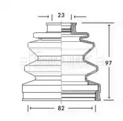 Пыльник, приводной вал BORG & BECK купить