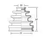 Пыльник, приводной вал BORG & BECK купить