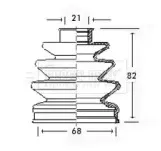 Пыльник, приводной вал BORG & BECK купить